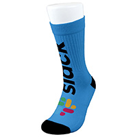 “Agile II” Import Air Ship Premium Calf Height Athletic Crew Sock Full Color Imprint